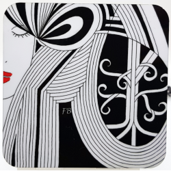 Sous-verre coloré "Athena"