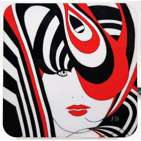 Sous-verre coloré "Diane"