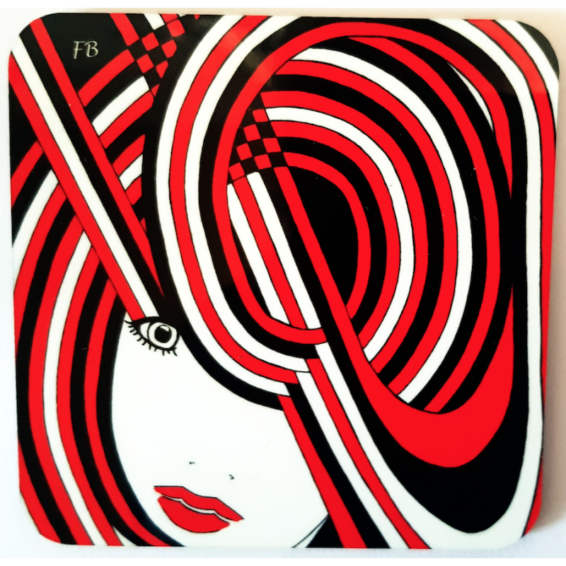 Sous-verre coloré "Idunn"