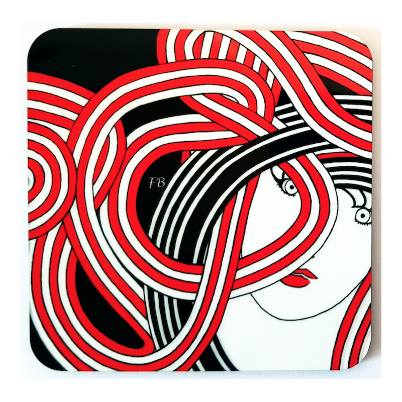 Sous-verre coloré "Ino"