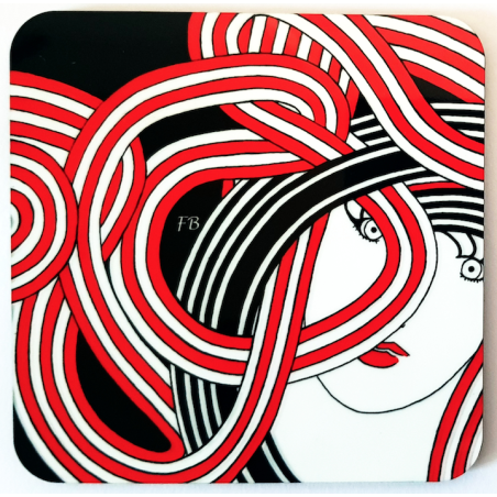 Sous-verre coloré "Ino"