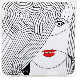 Sous-verre coloré "Iris"