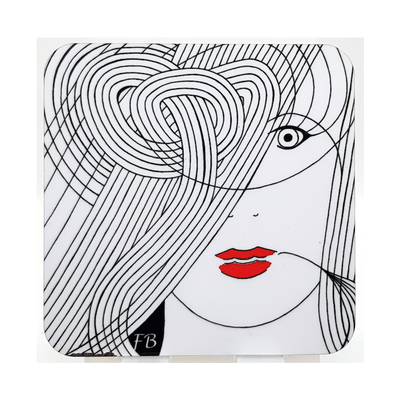 Sous-verre coloré "Iris"