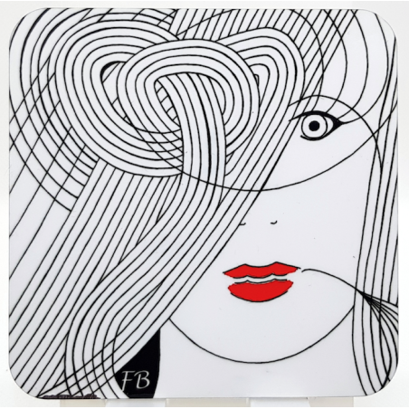 Sous-verre coloré "Iris"