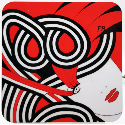 Sous-verre coloré "Junon"