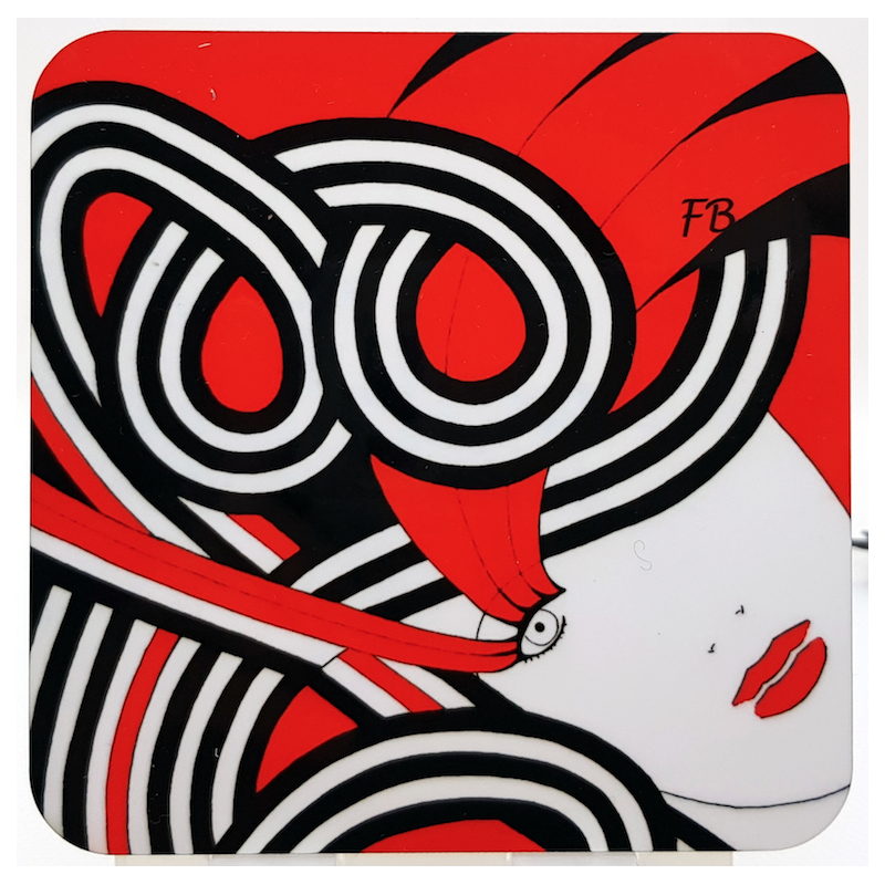 Sous-verre coloré "Junon"