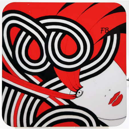 Sous-verre coloré "Junon"