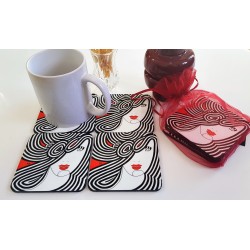 Sous-verre coloré "Ariane"