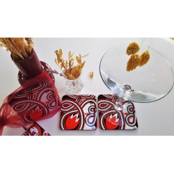 Sous-verre coloré "Eirené"