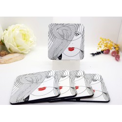 Sous-verre coloré "Iris"