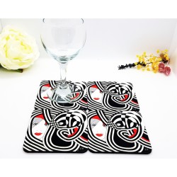 Sous-verre coloré "Prudentia"