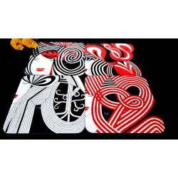 4 sous-verres colorés Mix3