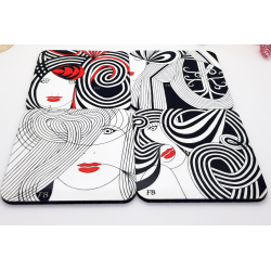 4 sous-verres colorés Mix4