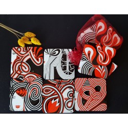 6 sous-verres colorés Mix6