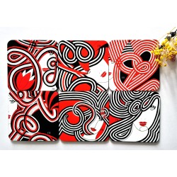 6 sous-verres colorés Mix2