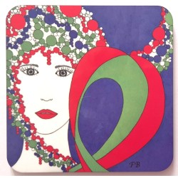 Sous-verre coloré "Héméra"