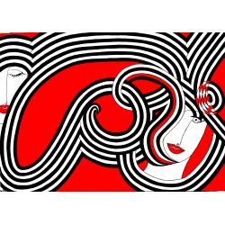 Tableau design art abstrait...