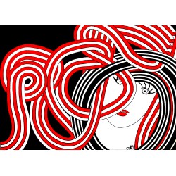 Tableau portrait femme...